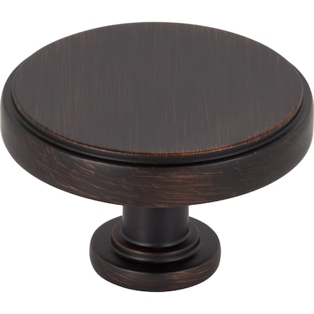 Jeffrey Alexander 134 Diameter Brushed Oil Rubbed Bronze Richard Cabinet Knob, PR 171L-DBAC